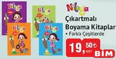NİLOYA ÇIKARTMALI BOYAMA KİTAPLARI